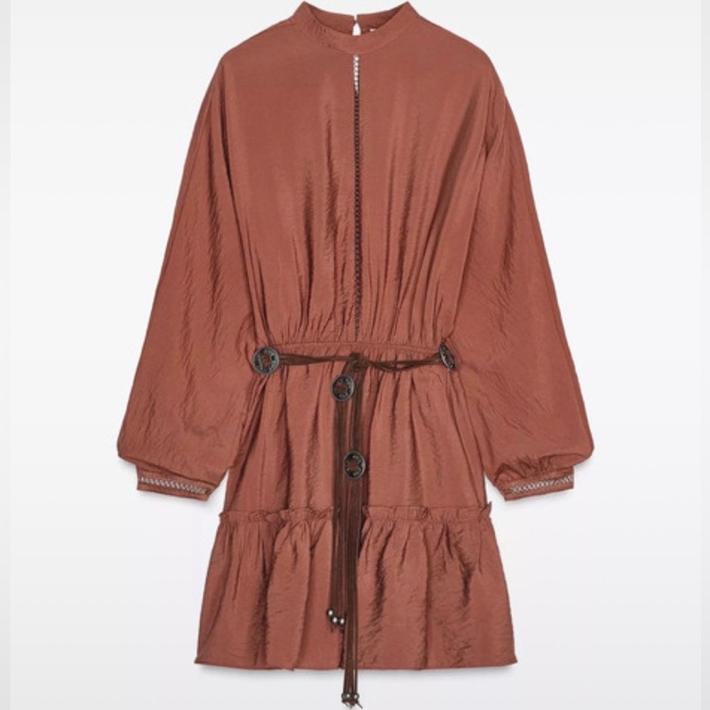 Zara Boho belted Dress